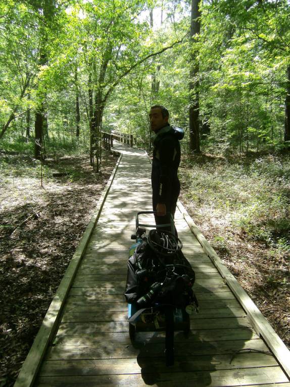 Carregando equipamento de mergulho em Peacock, na Flórida, Estados Unidos